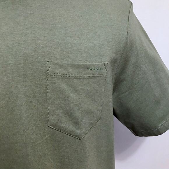 Tahari NWT Green Pocket Tee Men L - Picture 4 of 11